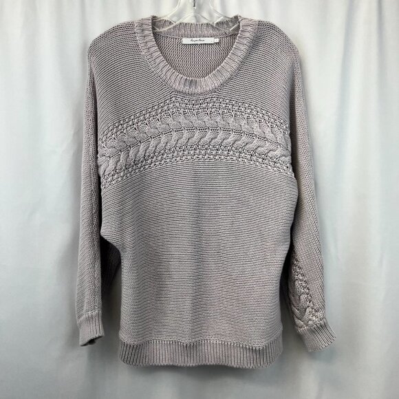 Harper Lane Womens Light Lavender Long Sleeve Crew Neck Pullover Sweater Large - Picture 1 of 10